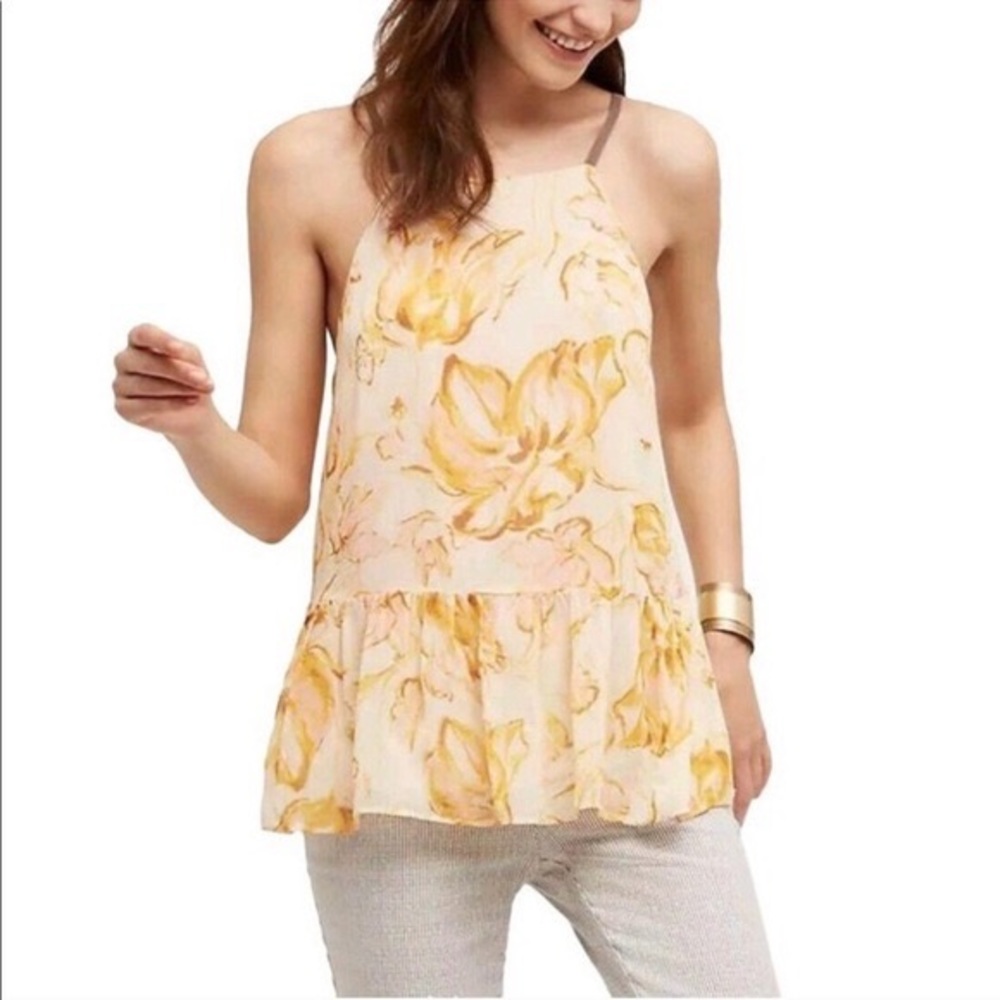 Anthropologie floral blouse